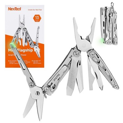 Multitool 13-in-1 Keychain F12 Serrated Scissors File Safety Lock NexTool Mini
