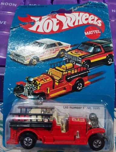 Hot Wheels Vintage Old Number 5 No.1695 Fire Truck