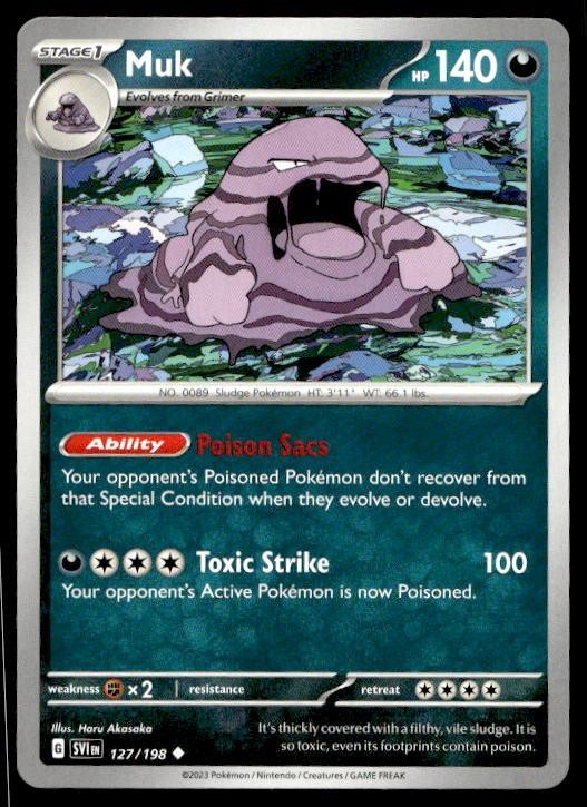Nintendo Pokemon SV01: Scarlet & Violet Base Set Muk #127/198 Uncommon