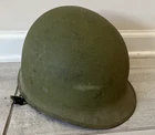 Vintage US Army Military Helmet With Capac Liner Vietnam Era
