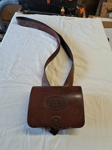 A Safariland Reproduction Cartridge Box  With Strap