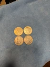 Lot of 4 1923 Peace Dollars - No Mint Mark - UNC Details Cleaned