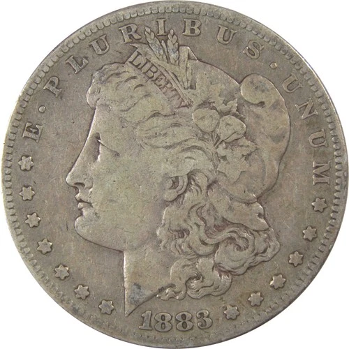 1883 S Morgan Silver Dollar F Fine $1 Coin Collectible SKU:I24340