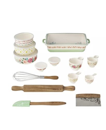 Pioneer Woman Painted Meadows 20-Piece Bake N Prep Set - Floral Design