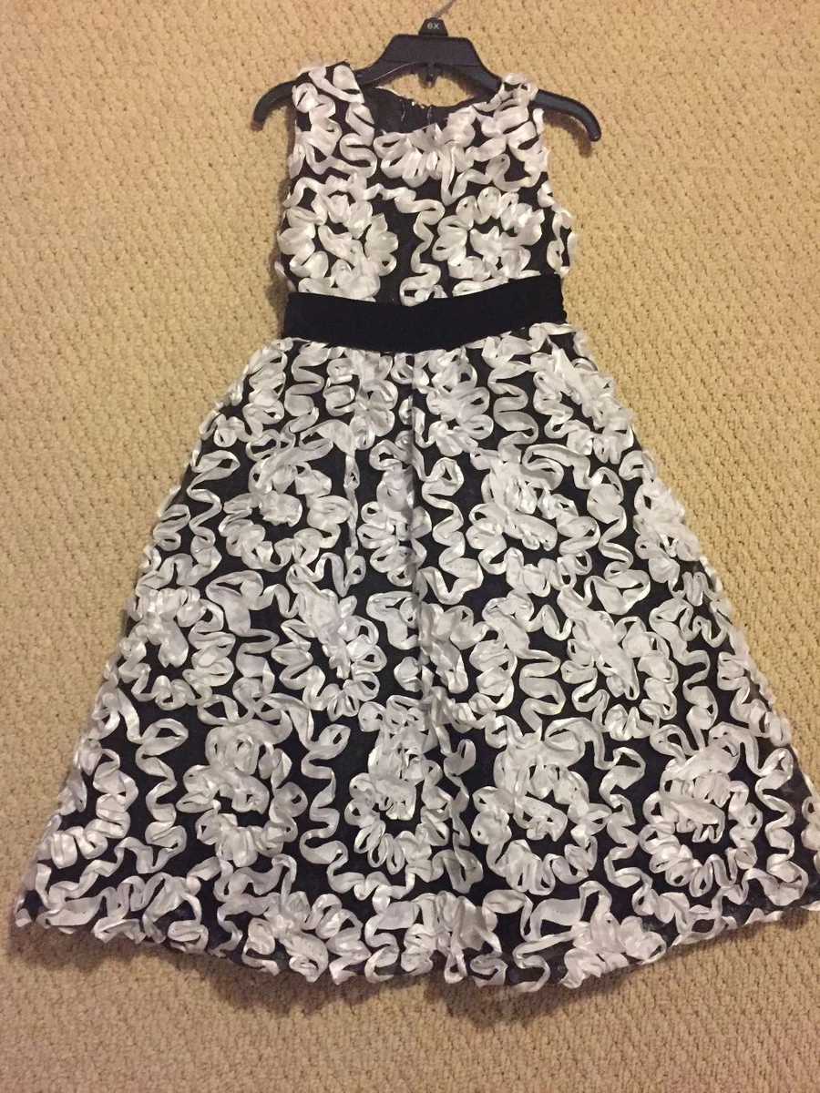 Black and top white easter dress