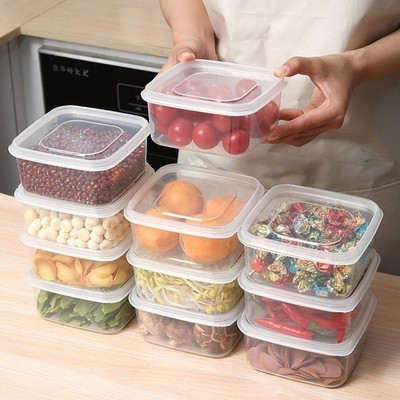 Mit Deckel Tras parent Crisper Plastik Mikrowellen beheizte Lunch boxen