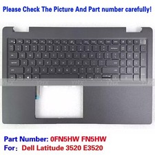 New For Dell Latitude 3520 E3520 Palmrest Upper Case US Backlit Keyboard 0FN5HW