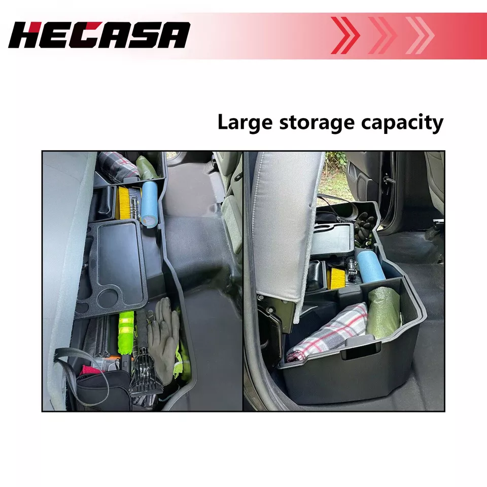 Underseat Storage Box for 2014-18 Silverado GMC Sierra 1500 Extended Double Cab Foto 3 de 4
