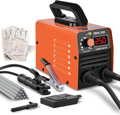 250A ARC Portable MMA Welding Machine for Beginners,Welding Machine with 10Pcs W