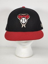 Arizona Diamondbacks New Era 59FIFTY Fitted Hat 7 1/8 Black Red