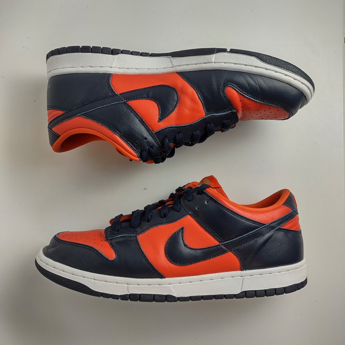 Nike Dunk Low SP Champ Colors University Orange Navy Blue CU1727-800 Men's 