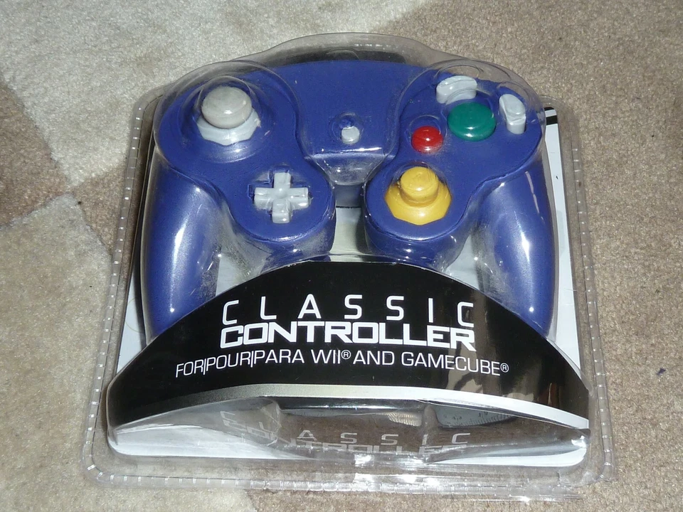 GAMECUBE CLASSIC CONTROLLER GAMEPAD GAME PAD BRAND NEW Purple Nintendo Wii Retro - Image 3 of 3