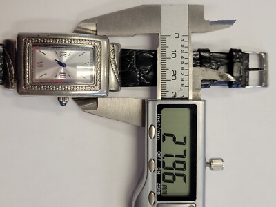 Michael Dawkins Sterling Silver Ladies Watch with Black  display picture 3
