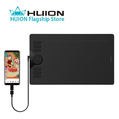 Huion HS610 Zeichentablett 8192 Grafiktablett Stifttablett Batterielos Stift OTG