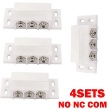 4x Magnetic Reed Switch Normally Open Closed NC NO Door Alarm Window Security US