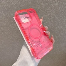 Glitter Shockpeoof Mag Safe Phone Case for iPhone 17 Pro Max 16 14 13 12 11