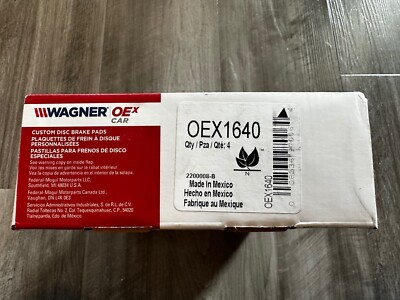 Wagner OEX Front Ceramic Brake Pads OEX1164 | O'Reilly Auto Parts