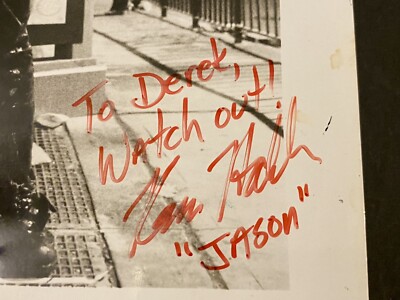 KANE HODDER Autograph FRIDAY THE 13TH #8 JASON TAKES MANHATTAN