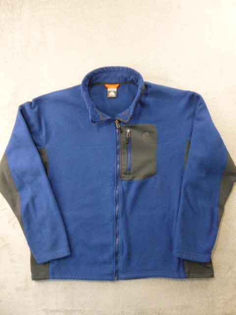 SACAI X NIKE Giacca Nike ACG vintage uomo 2XL blu full zip pile Therma Fit Gorpcore Y2K