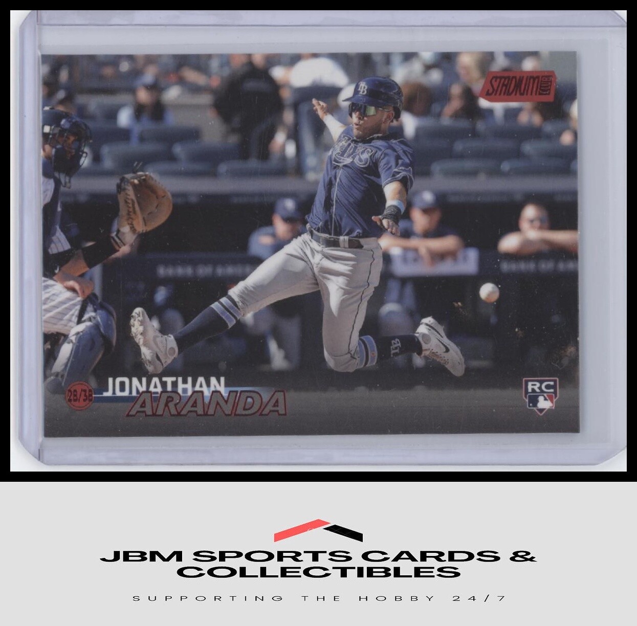 2023 Stadium Club #196 Jonathan Aranda Red Foil