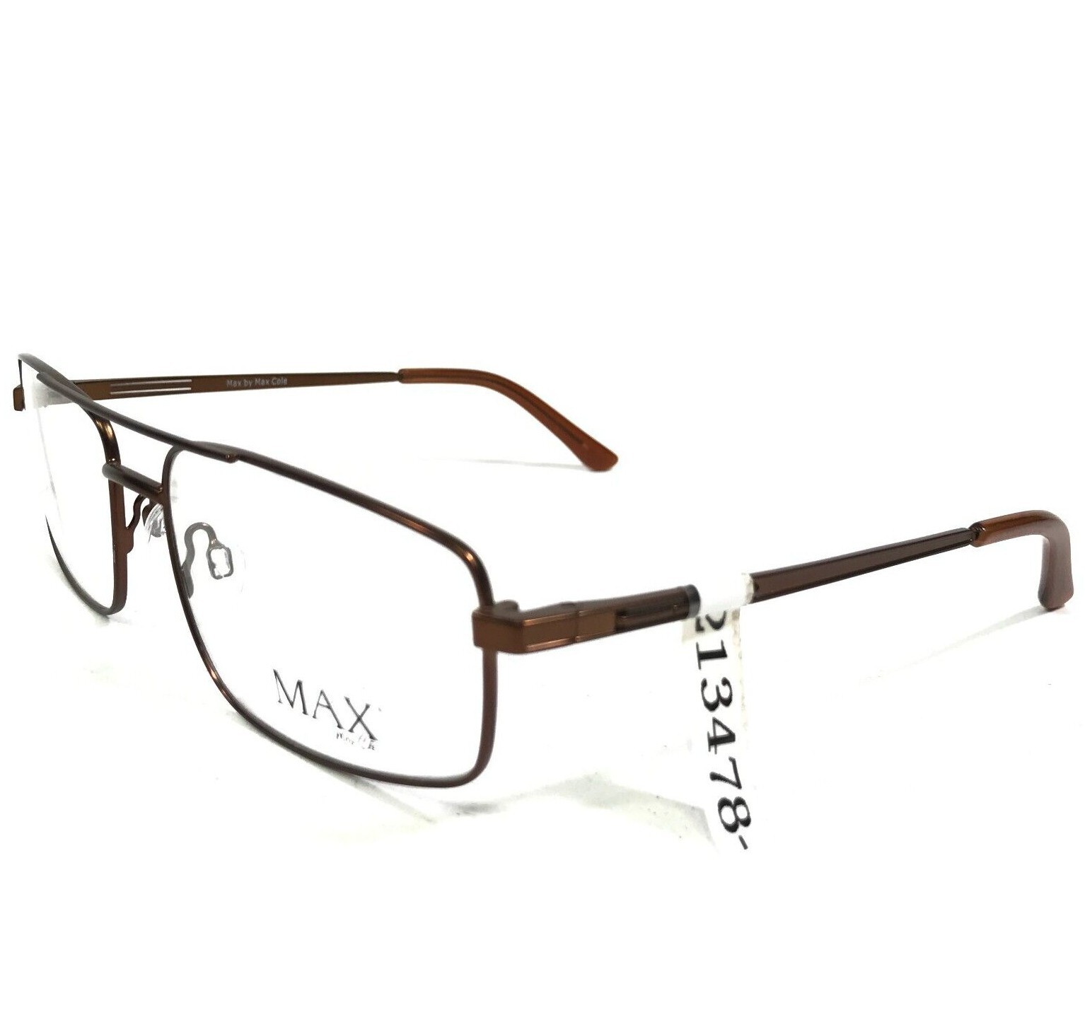 Оправа для очков Max Cole SJB0 10 COL 10 Коричневая прямоугольная с полной оправой 57-16-140