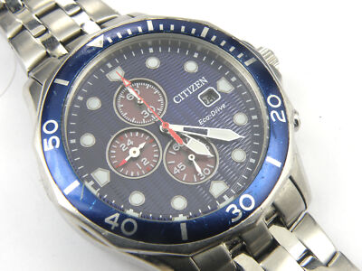 Herrenuhr Citizen Eco-Drive Solar B612-S093999 Chrono - 100m