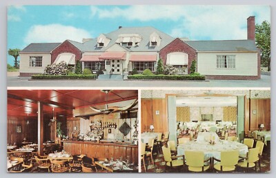 Postcard Mountain Laurel Restaurant Enfield St Thompsonville Connecticut c1965