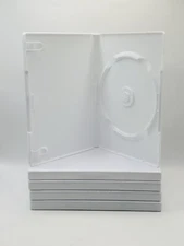 NEW White Empty Replacement Video Game Case for  Nintendo Wii PACK OF 5