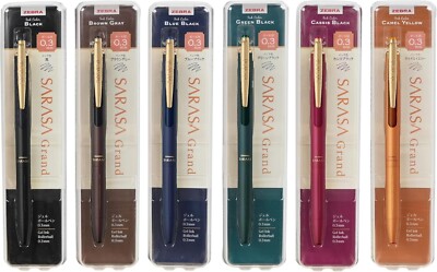 Zebra Sarasa Clip 0.3mm Gel Ink Pens - 10 Pack Gray Ink Value Set