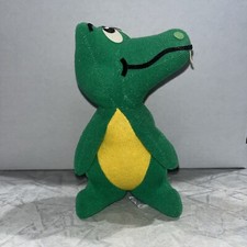 Vintage Dakin Dream Pets Alligator Green Yellow Belly Approx 7  