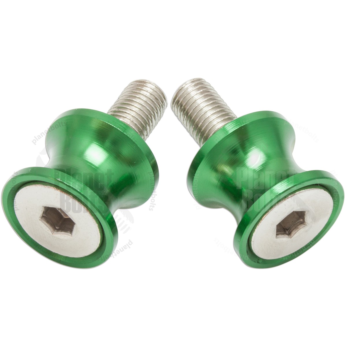 Green Micro Swingarm Stand Spools For Kawasaki Ninja ZX Holder