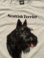 Vintage NOS Scottish Terrier Dog Large Ash Single Stitch  Screen Stars Best. USA