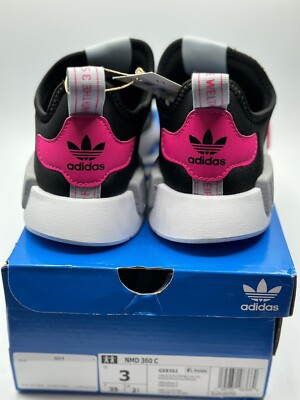 Adidas Originals NMD 360 C BlacK Pink Kids Preschool Casual Shoes GX8392 |  eBay