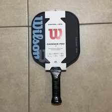 Wilson Cadence Pro 16 Raw Carbon 8.1 Oz Pickleball Paddle Black Blue NEW