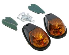 Verkleidungsblinker Paar schwarz, Glas dunkel...