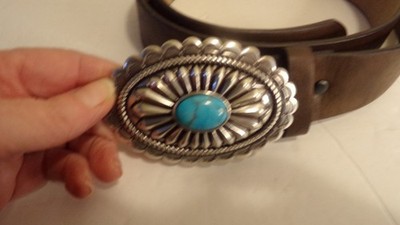 Ariat Womens Belt Brown Size Medium Silver Western Buckle  display picture 1