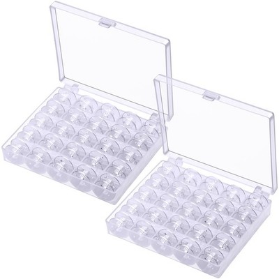 Bobbins for Sewing Machine Accessories, Plastic Bobbin with Case Organizers