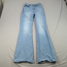 Levis Jeans Womens 26 Blue 70s High Rise Flare Light Wash Premium Faded Hippie