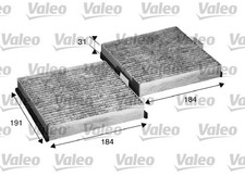 2x Filter Innenraumluft VALEO PROTECT 715568/2x Aktivkohlefilter für RENAULT 3 2