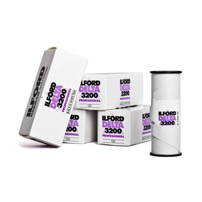 5x Ilford Delta 3200 120 Rollfilm S/W B/W Schwarzweiß Film schwarz weiß Film - Bild 1 von 2