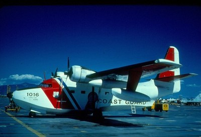 n754  1016  US COAST GUARD  HU-16E  CAPE COD  ORIGINAL KODAK SLIDE