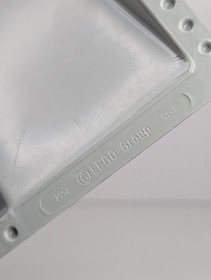 LEGO Gray Green Baseplate Raised w/ Ramp 2552px4 - Set #6273 Rock Island Refuge