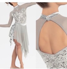 Revolution Dance Costume lyrical silver sequin dress EMBRACE RC21553 adult XL