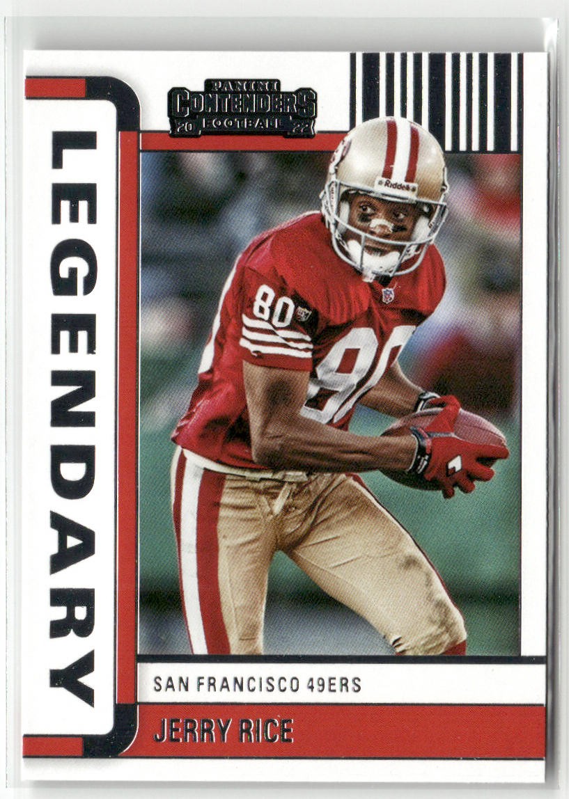 2022 PANINI CONTENDERS #LGD-JRI JERRY RICE LEGENDARY CONTENDERS 49ERS