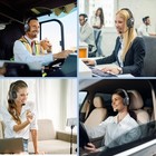 Trucker Bluetooth Wireless Headset With AI Noise Cancelling Mic For Phones PC — photo 3