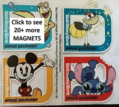 NWT New Disney MAGNET LE Character Theme Park Hotel Resort DCL Cruise Passholder