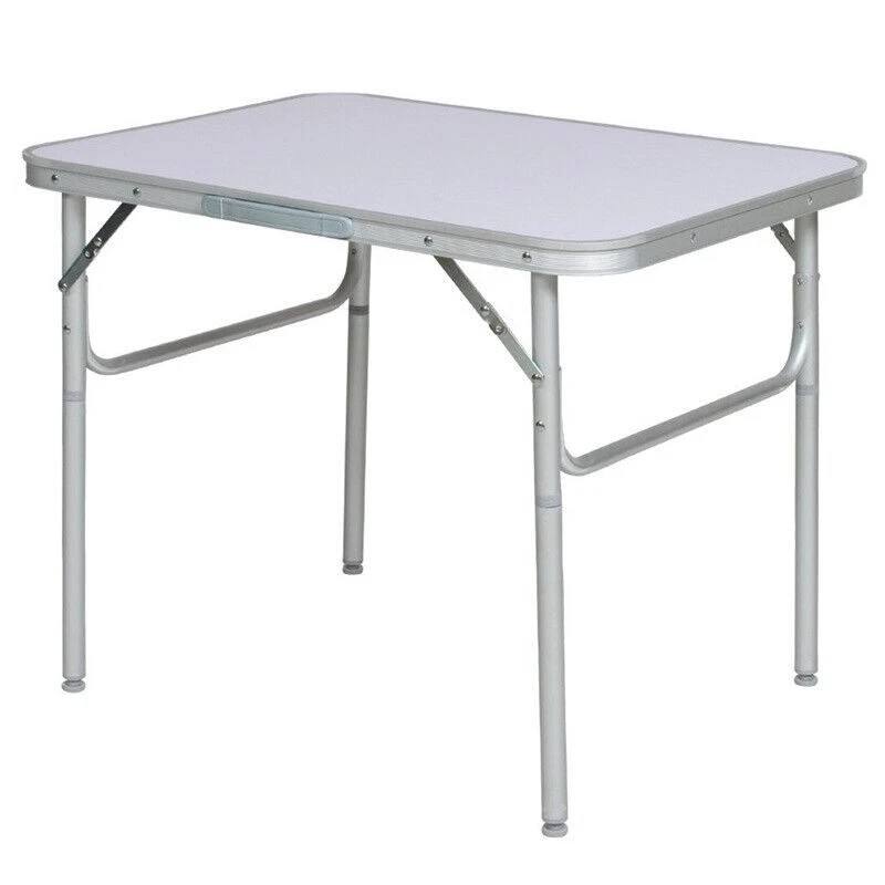 WOLTU Tavolo da Campeggio Pieghevole Leggero, Tavolo da Esterno Portatile, Altezza Regolabile, Tavolo da Giardino con Piano Arrotolabile in Alluminio, Borsa Portaoggetti, Carico 50kg, Nero