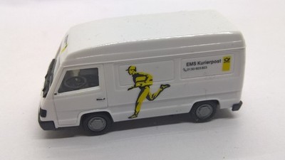 Herpa Mercedes 100 Kasten weiß Hochdach EMS Kurierpost ex PMS-Set (89)