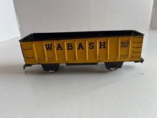 MARX 80982 - WABASH - Yellow Gondola with Black Lettering - Vintage