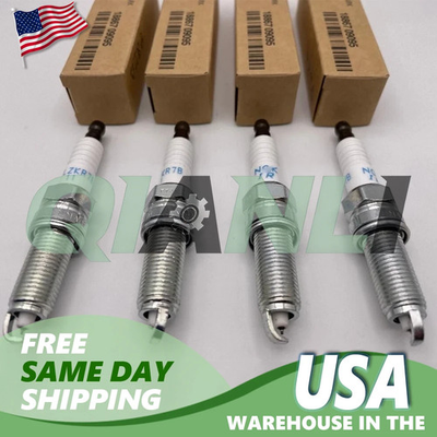 #ad #ad 4 NEW OEM SPARK PLUGS 18867 09095 17 24 FOR Elantra Kona Forte Seltos Soul 2.0L $33.15